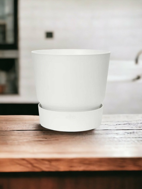 Cache-pot elho greenville blanc - d30 x h28