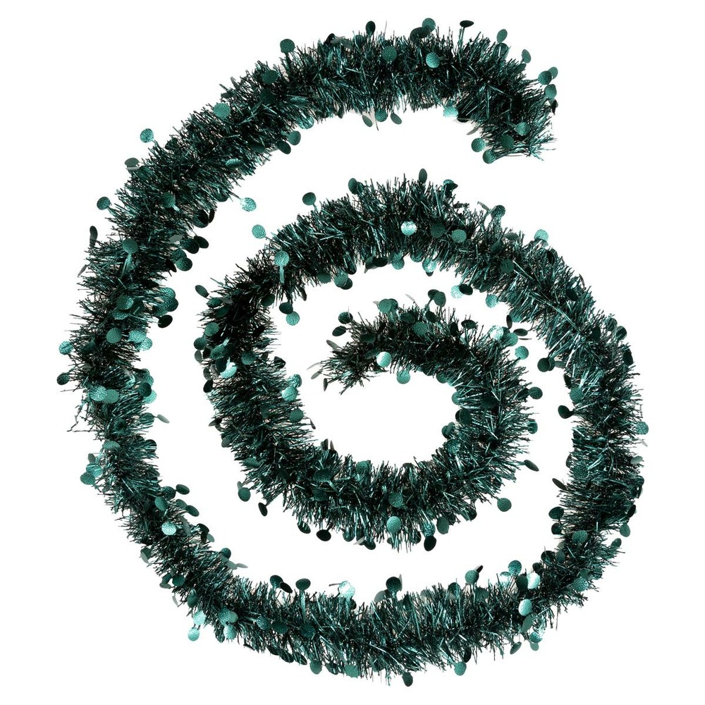 Guirlande de noël pastille embossée olive 100x4x2m