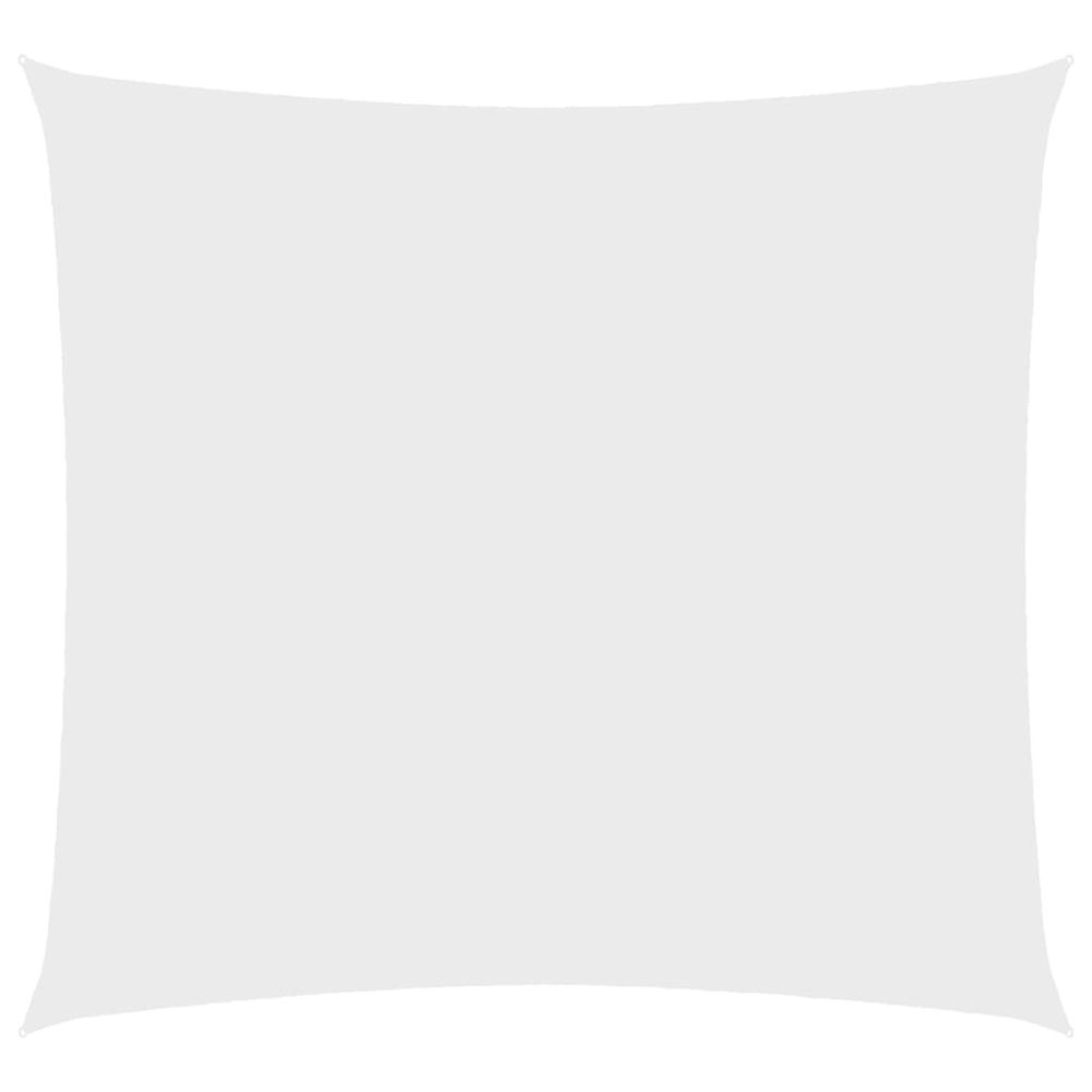 Voile de parasol tissu oxford carré 2,5x2,5 m blanc