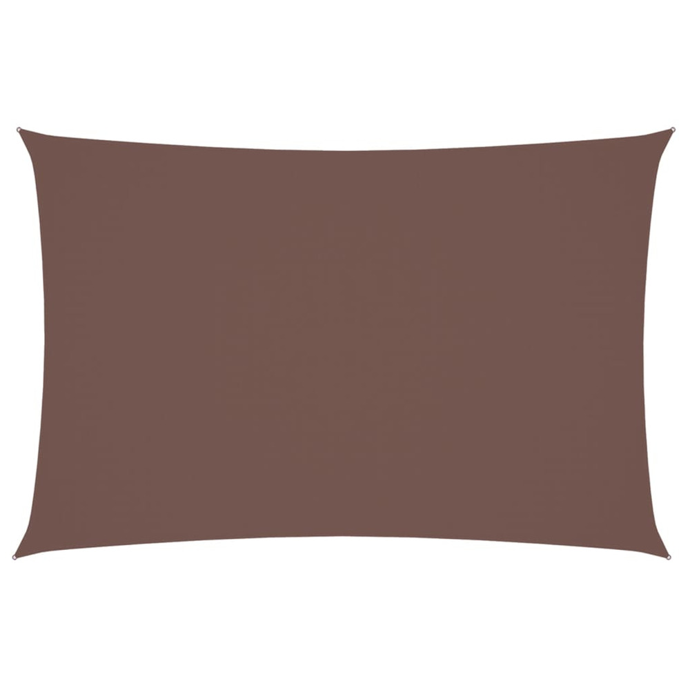 Voile de parasol tissu oxford rectangulaire 2x4 m marron