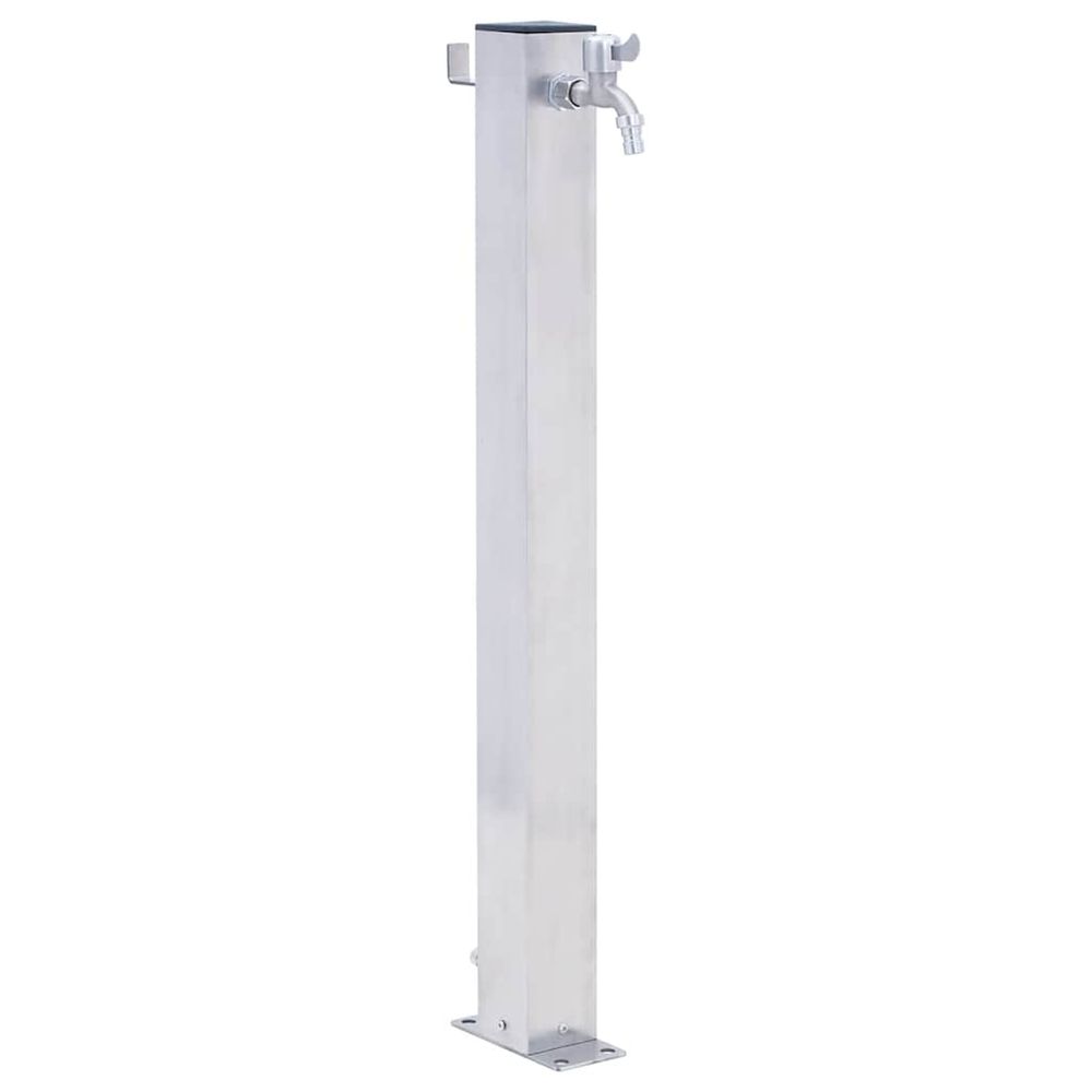 Colonne à eau de jardin 40 cm acier inoxydable carré