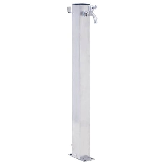 Colonne à eau de jardin 40 cm acier inoxydable carré