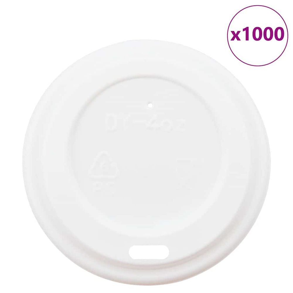 Couvercles de tasses à café en papier ø60 mm 4oz 1000 pcs blanc