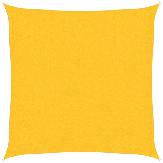 Voile d'ombrage 160 g/m² jaune 2,5x2,5 m pehd