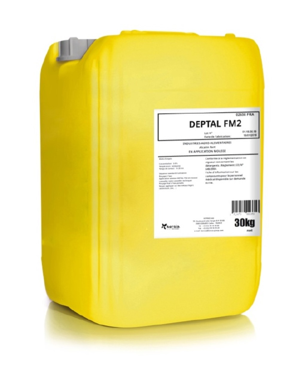 Deptal fort moussant bidon de 30kg - hypred groupe kersia
