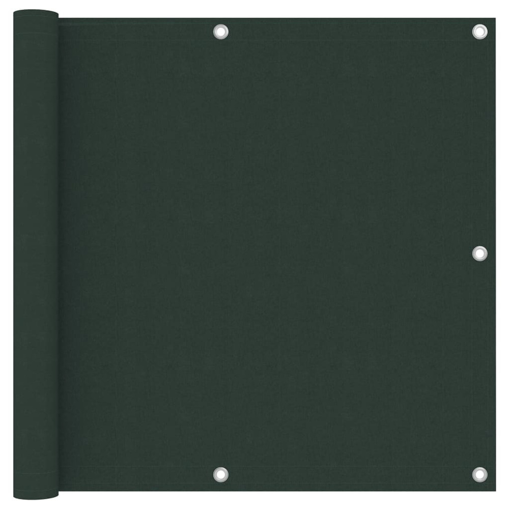 Écran de balcon vert foncé 90x400 cm tissu oxford