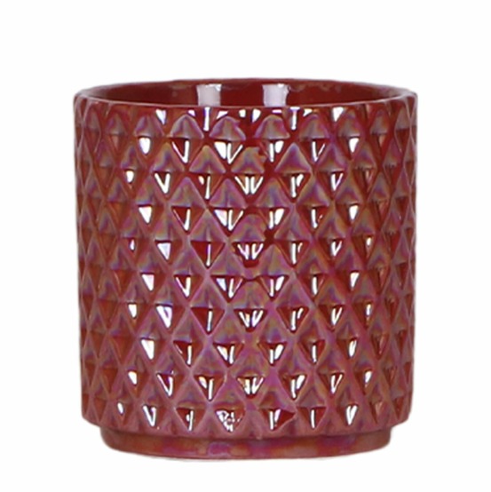 Pot diamond pearl rouge