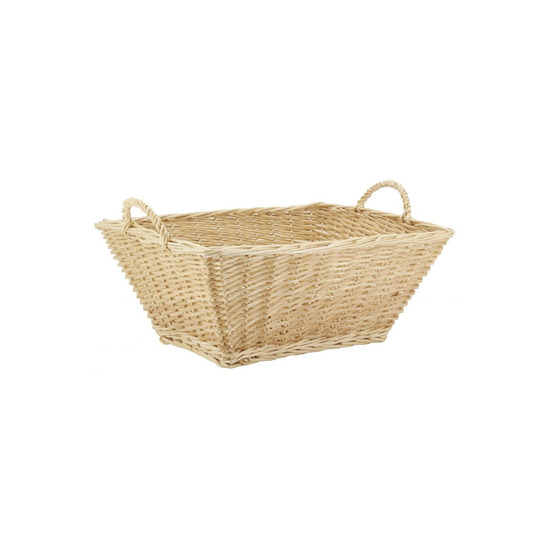 Corbeille à linge en osier fendu