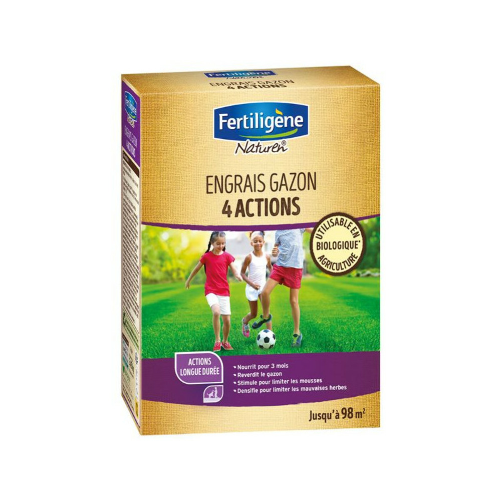 Engrais gazon 4 actions 2.45kg /nc fertiligene - f4sn