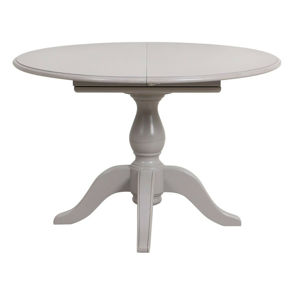 Table ronde extensible 1 pied bois gris - harmonie interior's