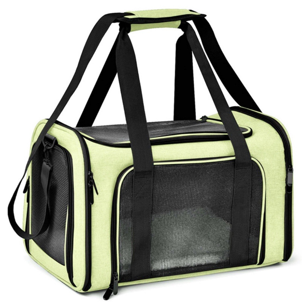 Sac de transport pour chat, portable et pliable vert taille l downypaws