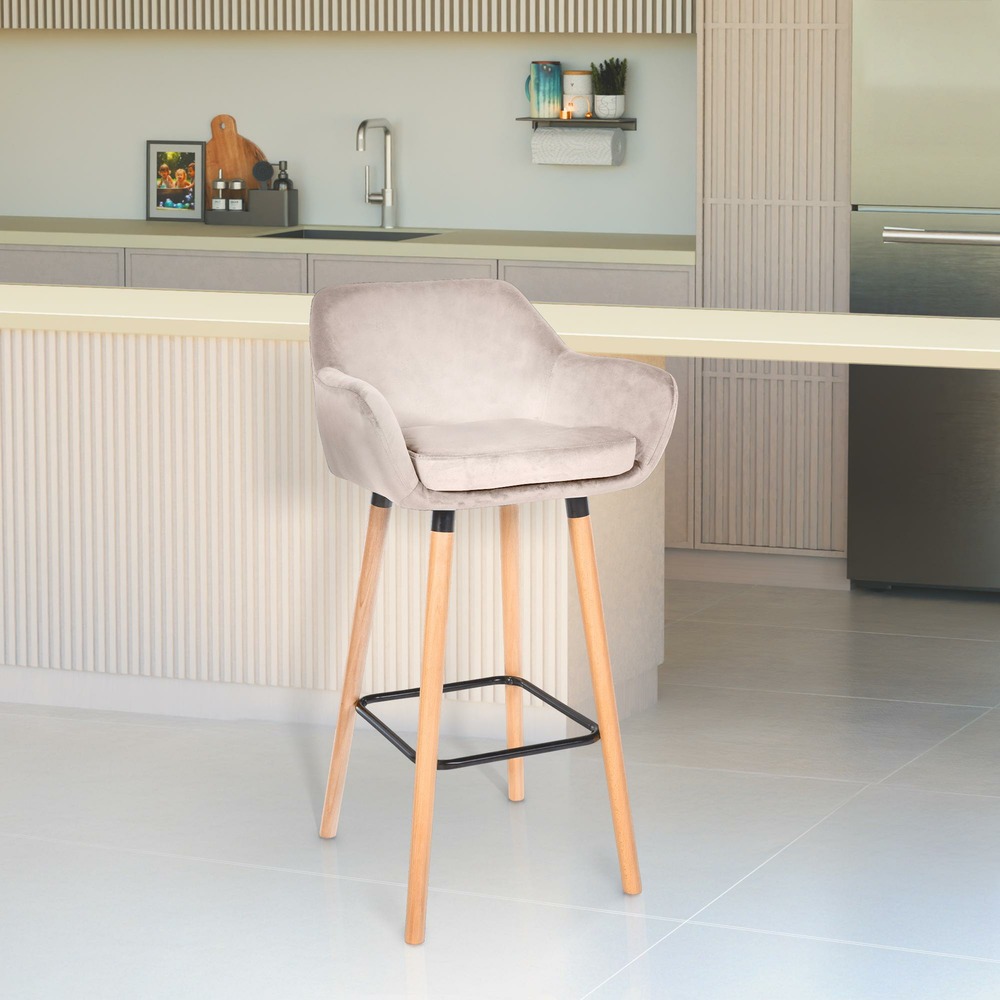 Tabouret de bar grant velours