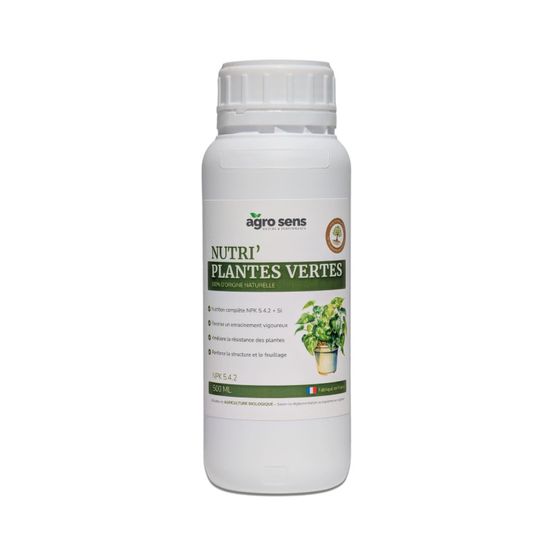 Nutri plantes vertes - engrais liquide pour plantes vertes - 500 ml (250 litres de préparation)