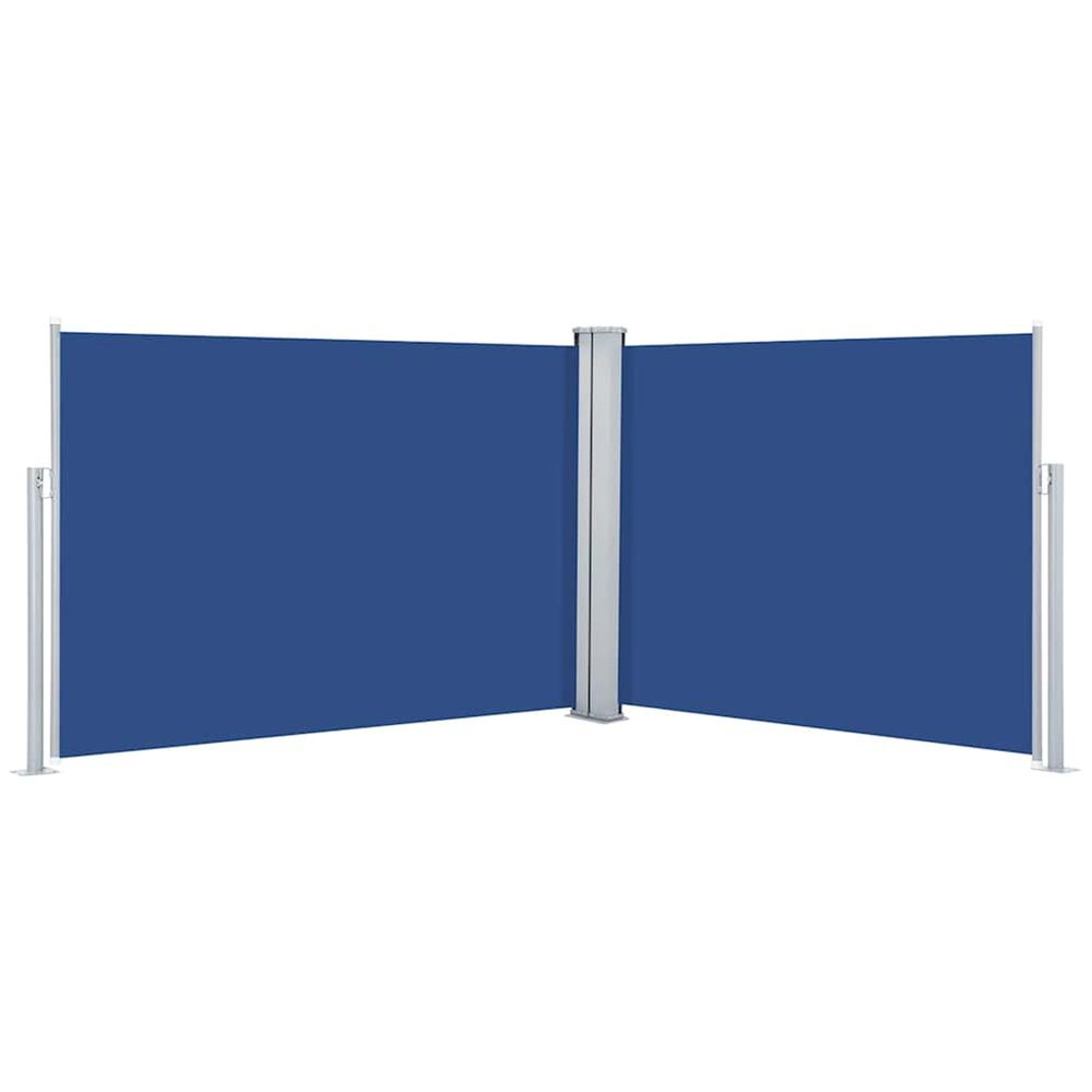 Brise vue latÃ©ral rÃ©tractable Bleu 120 x
