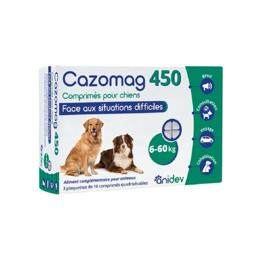 Cazomag 450 30 comprimes