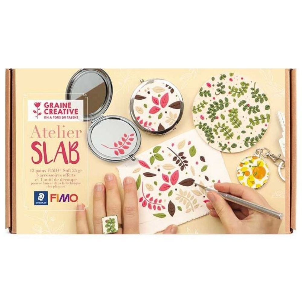 Coffret fimo - technique slab