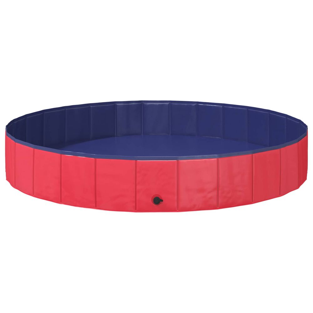 Piscine pour chien ø200 x 30 cm pvc épais rouge
