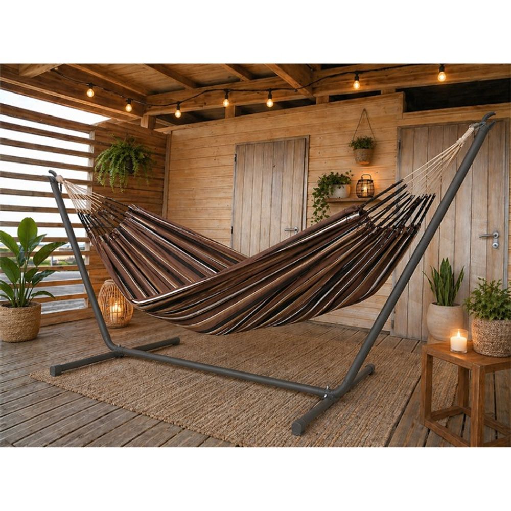 Hamac avec support inka xl choco oro xxl