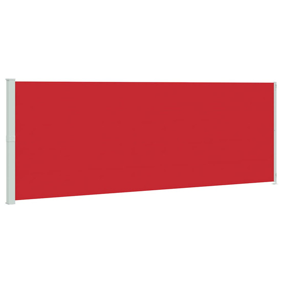 Auvent latéral rétractable de patio 220x600 cm rouge