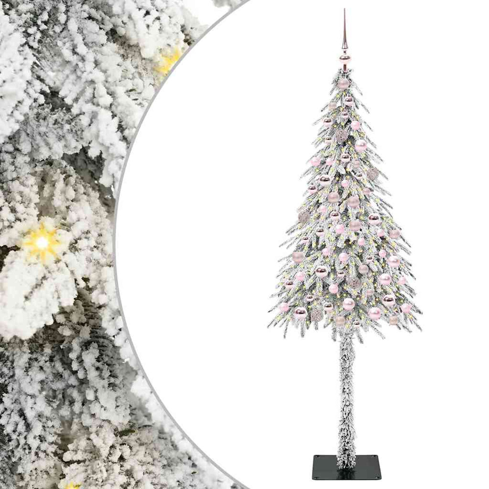 Sapin de noël avec 300 led blanc 210 cm pe et acier