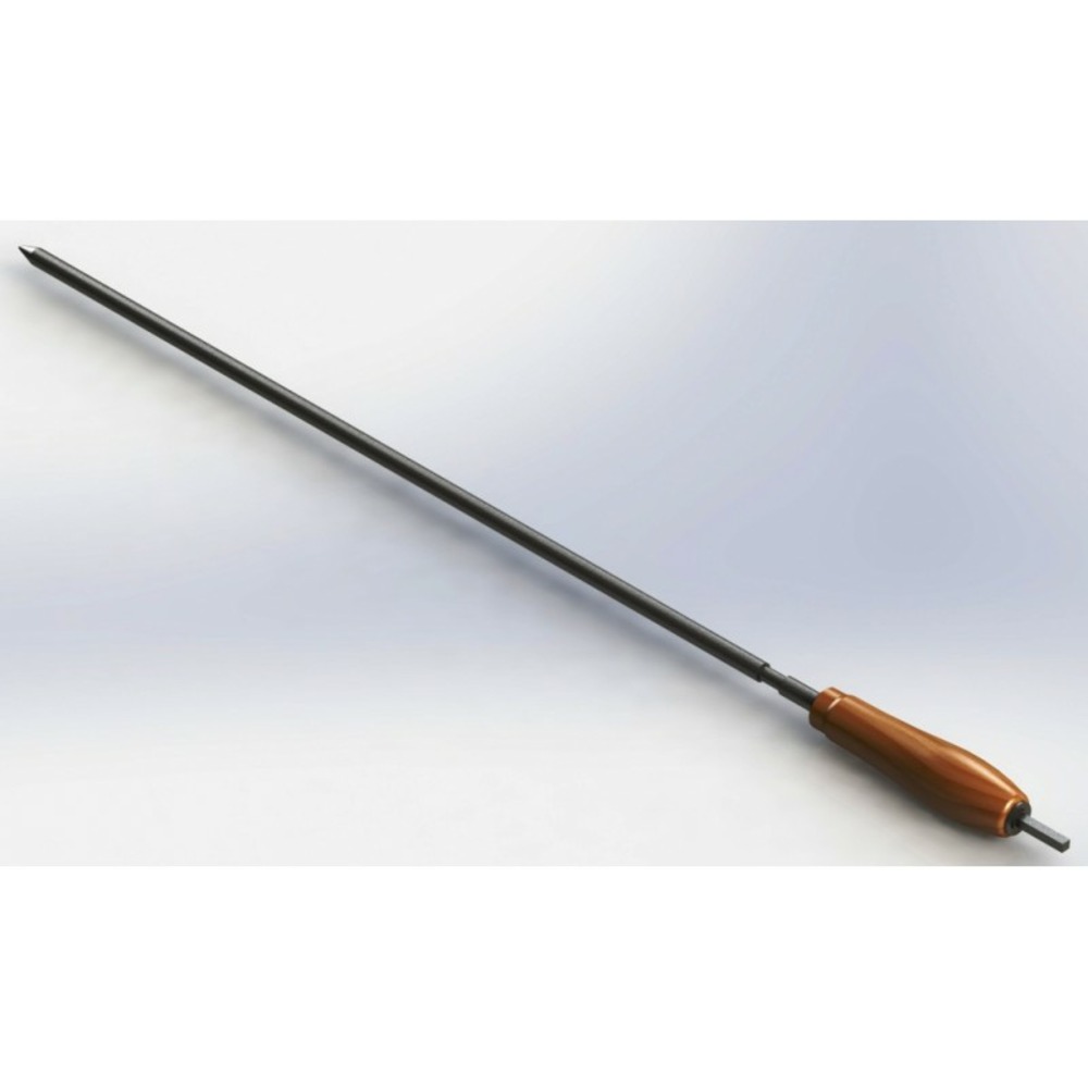 Broche inox diamètre 12mm long 109cm avec manche bois