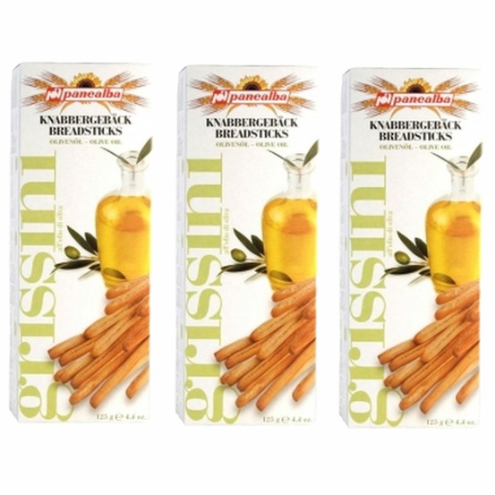 Lot 3x grissini huile d'olive - panealba - étui 125g