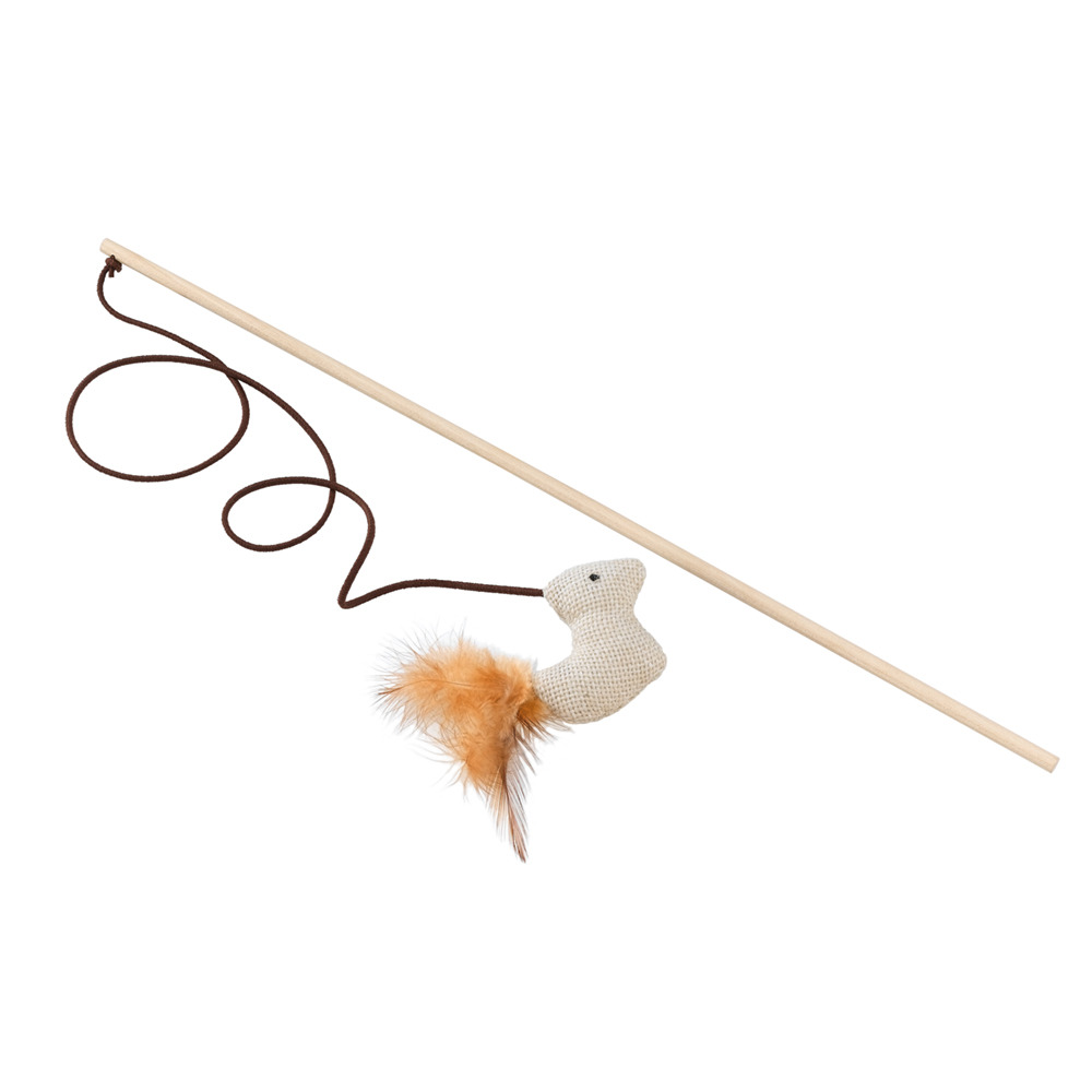 Jouet chats canne à pêche bois souris stylisées divertissement ferplast pa 4998