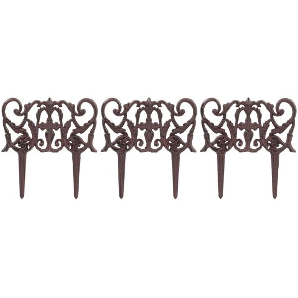 Bordurette en fonte elegance lot de 3