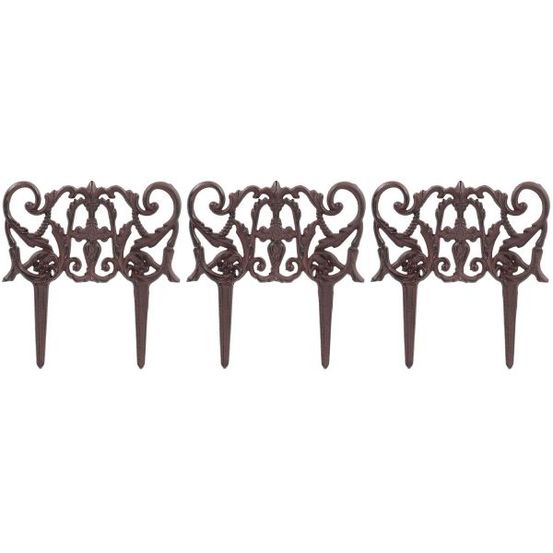 Bordurette en fonte elegance lot de 3