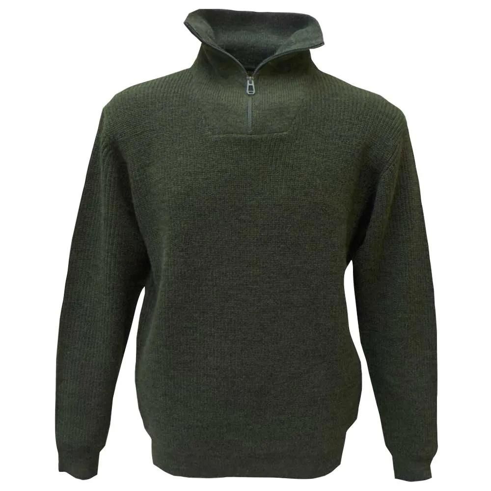 Pull camionneur carmel kaki 70% acrylique 30% laine