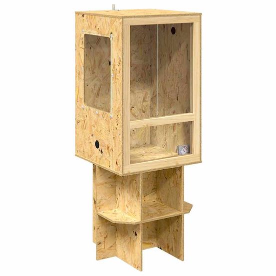 Terrarium marron 50 x 50 x 130 cm osb