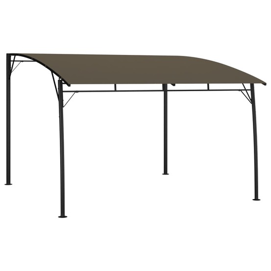 Auvent pare-soleil de jardin 3x3x2,55 m taupe