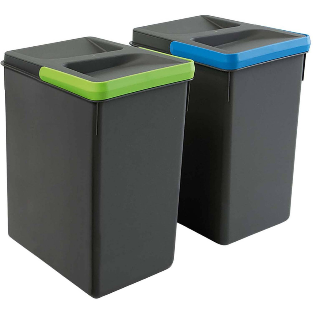 Bacs de tri pour tiroir de cuisine recycle 2 bacs de 7 litres