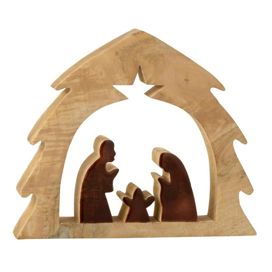 Crèche sapin en bois