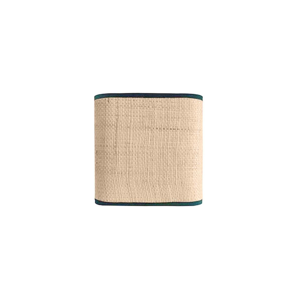Abat-jour carré pour applique en raphia germain