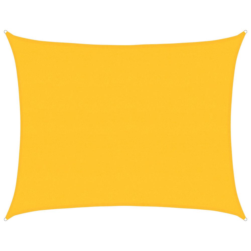Voile d'ombrage 160 g/m² rectangulaire jaune 6x8 m pehd