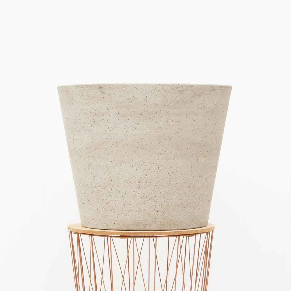 Pot bucket beige 58 cm