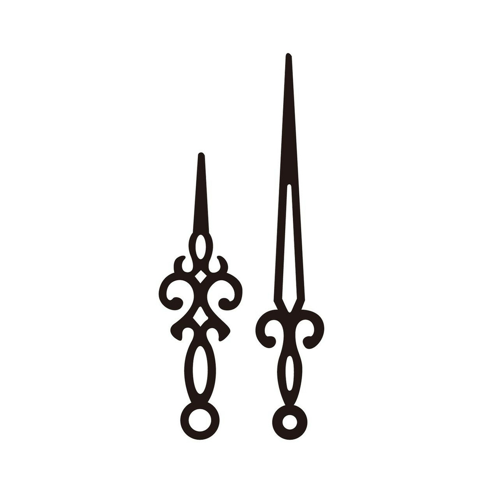 Aiguilles pour horloge - rétro 7 et 10 cm - artemio