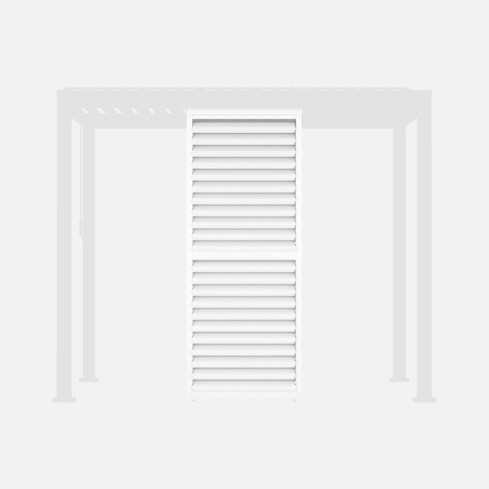 Persienne à lames orientables 100cm pour pergola bioclimatique aluminium 3x3m v2 4x3m 6x3m triomphe