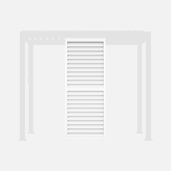 Persienne à lames orientables 100cm pour pergola bioclimatique aluminium 3x3m v2 4x3m 6x3m triomphe