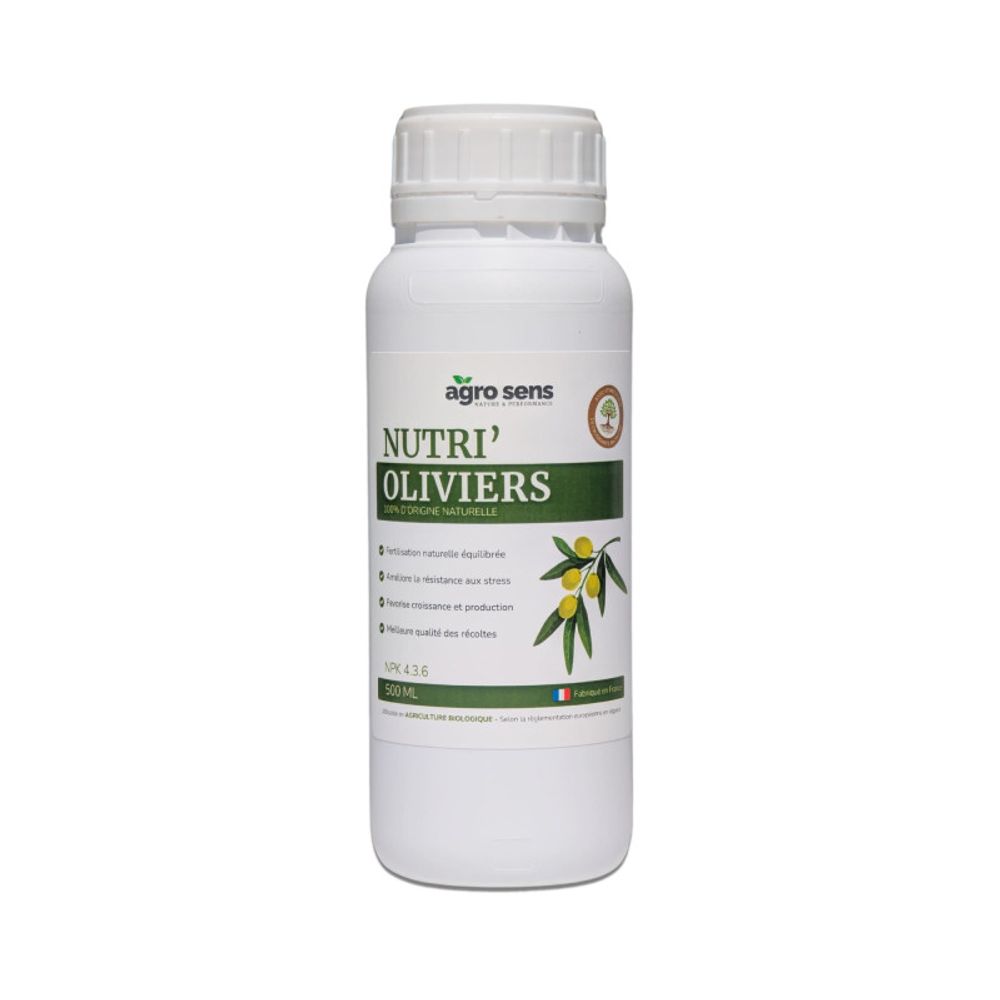 Nutri oliviers - engrais liquide pour oliviers - 500 ml (250 litres de préparation)