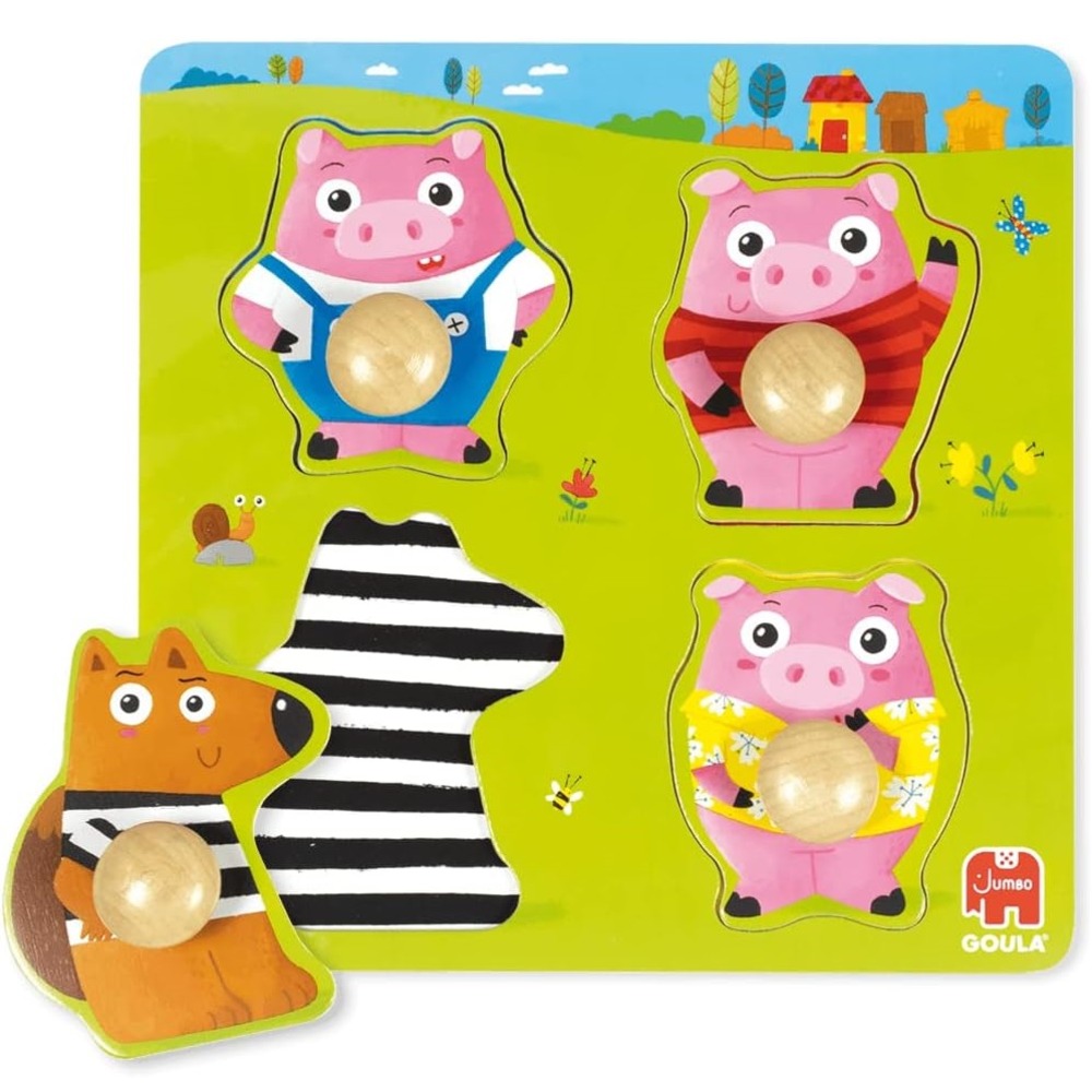 Puzzle les 3 petits cochons