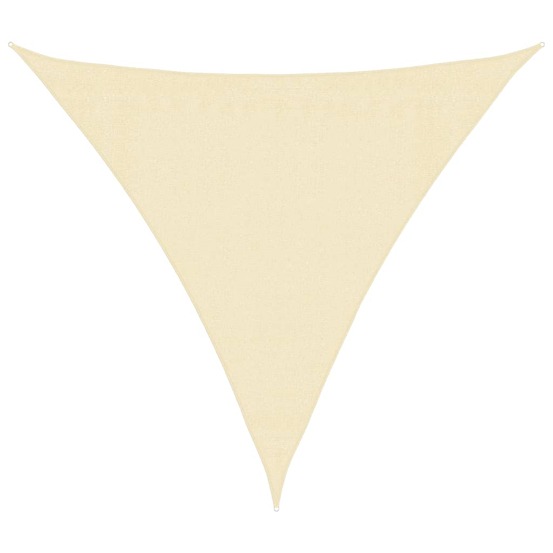 Voile d'ombrage 160 g/m² crème 3x3x3 m pehd