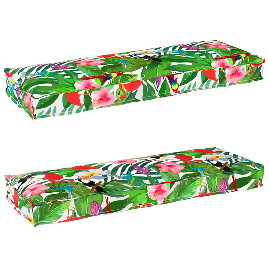 Set de coussins de palette floral 2 pcs jungle tropicale
