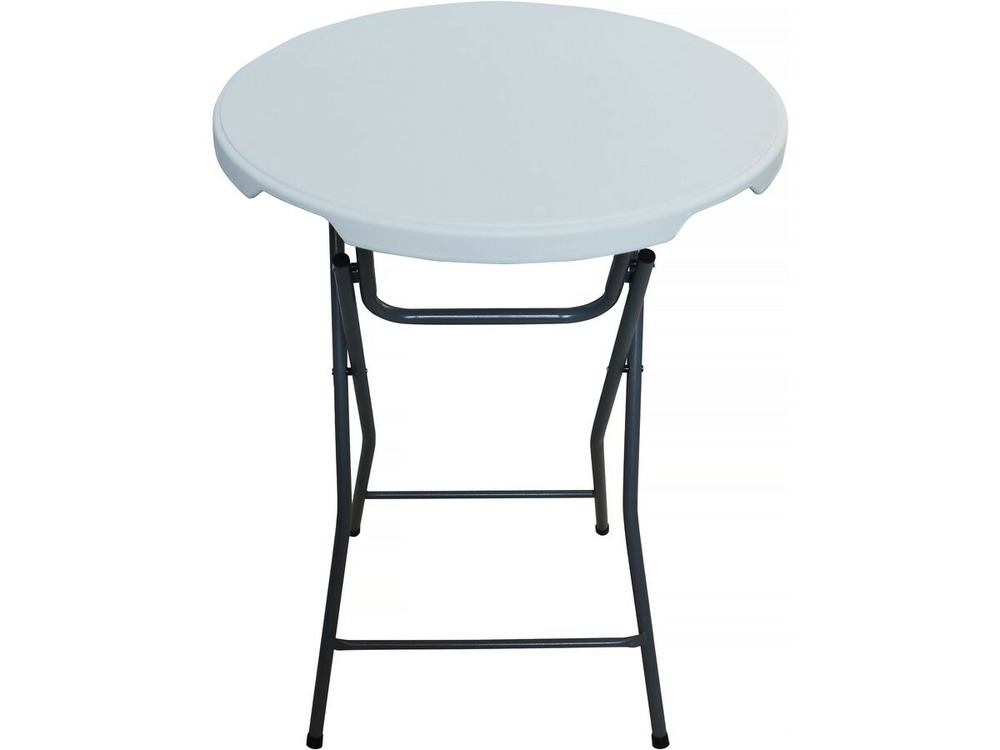 Table haute pliante en plastique ø 80 cm 