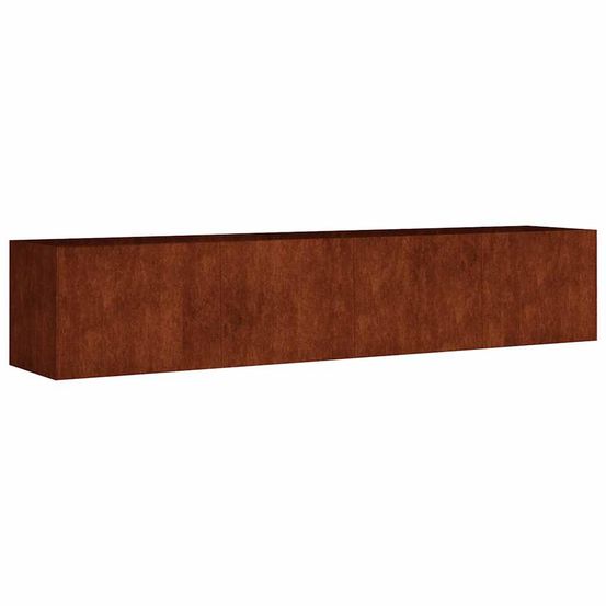 Lit surélevé de jardin 200x40x40 cm acier corten