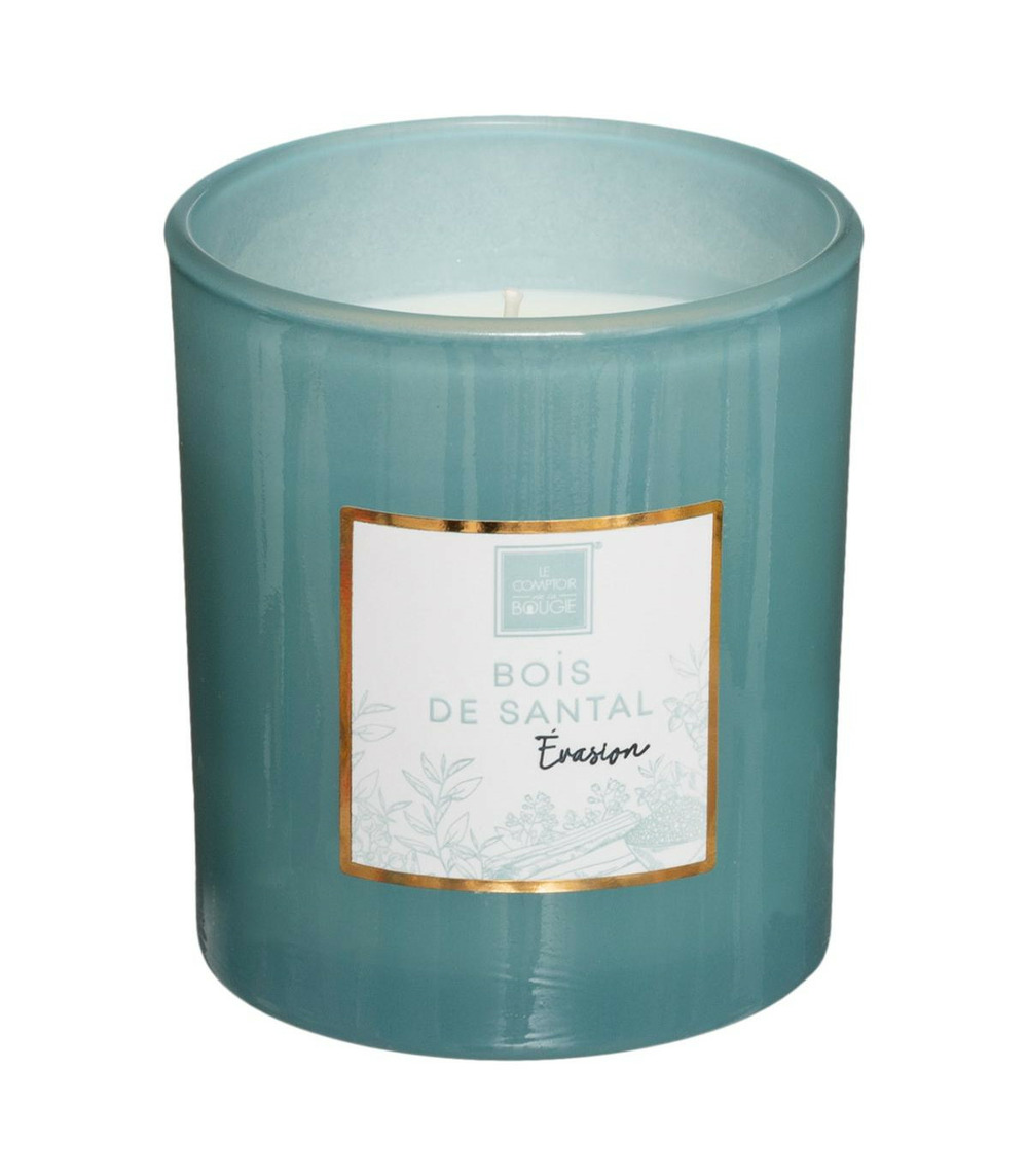 Bougie parfumée bois de santal pot en verre 210 g