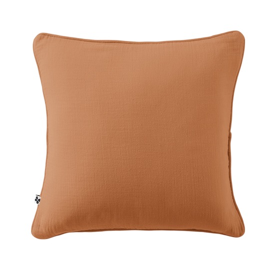 Coussin déhoussable gaia – gaze de coton avec passepoil élégant