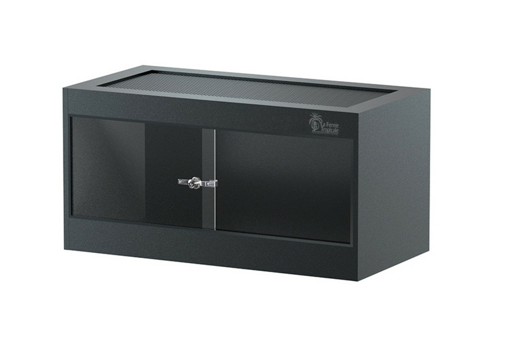 Terrarium en pvc à assembler 90 x 45 x 45 cm - pour reptiles (lézards, tortues, serpents), amphibiens et invertébrés