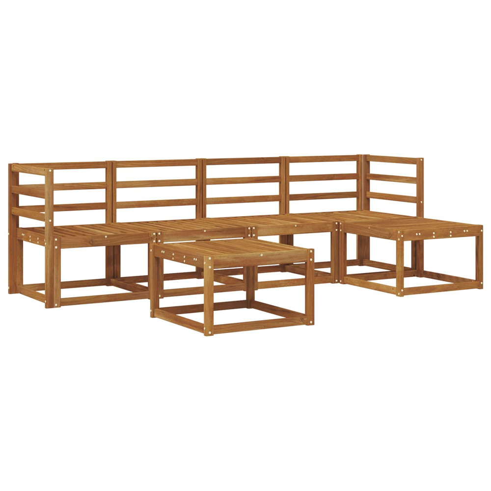 Ensemble de canapés d'extérieur 6 pcs naturel